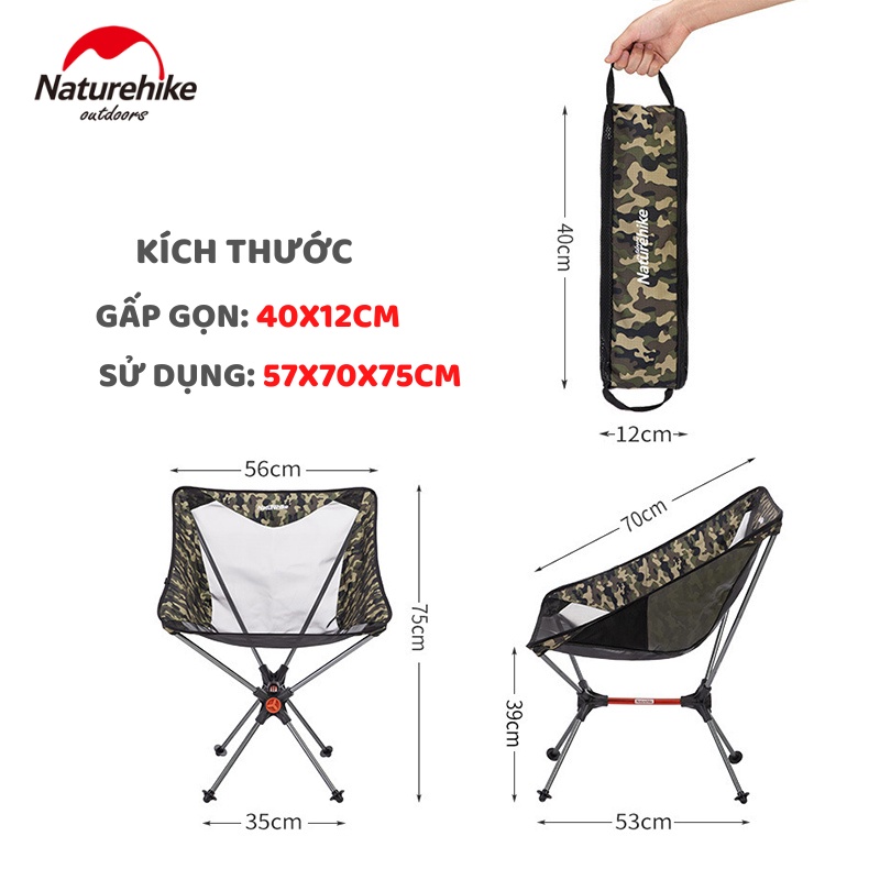 GHẾ DÃ NGOẠI SIÊU NHẸ DÃ NGOẠI NATUREHIKE NH19JJ005