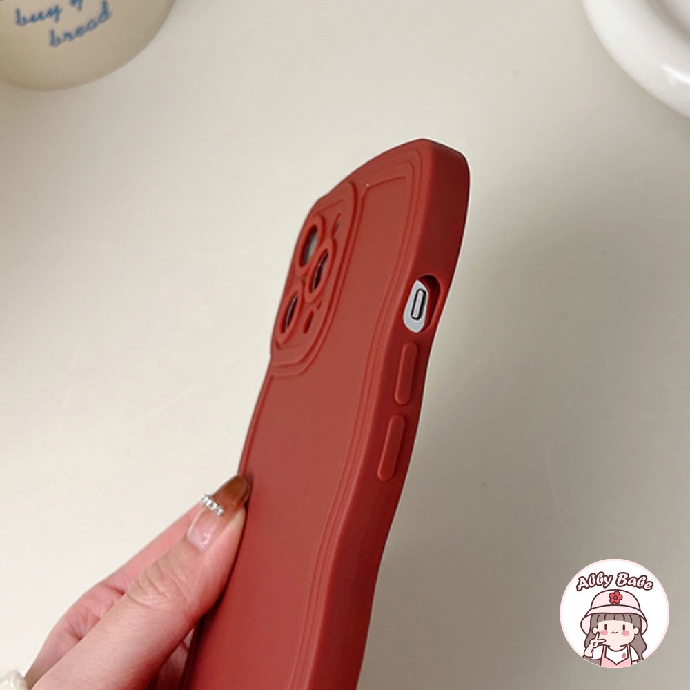 Ốp Điện Thoại TPU Mềm Mỏng Chống Mồ Hôi Màu Đỏ Rượu Cho IPhone 14 Pro Max 11 7Plus 13 12 11 Pro Max X XS XR