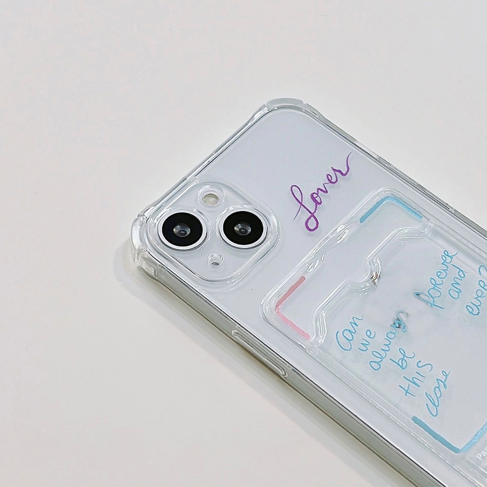 Ốp Điện Thoại TPU Dẻo Họa Tiết Hoạt Hình Phong Cách Graffiti Kèm Ngăn Đựng Thẻ Chống Sốc Cho IPhone 11 12 13 14 Pro Max 14 Plus