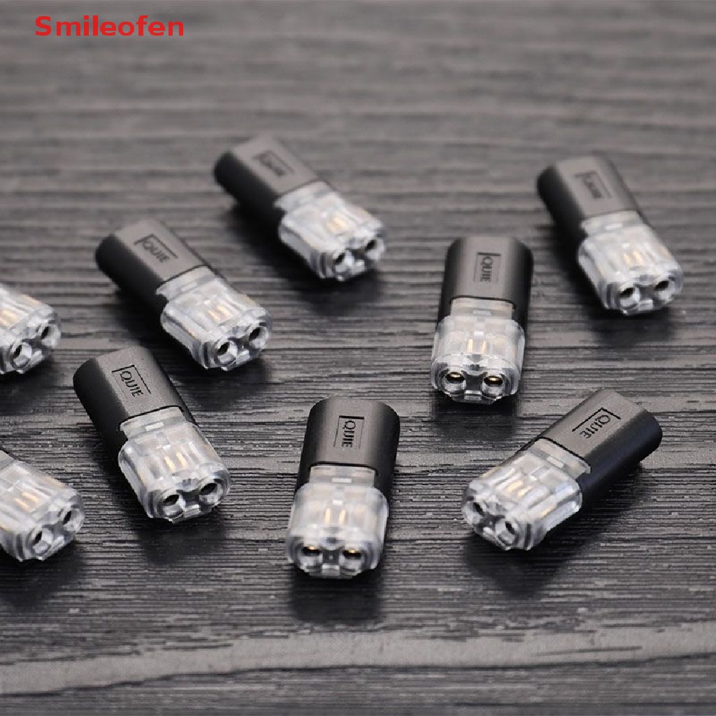 Set 10 Đầu Nối Dây Điện 2 Chấu Tháo Lắp Nhanh Tiện Dụng Mới