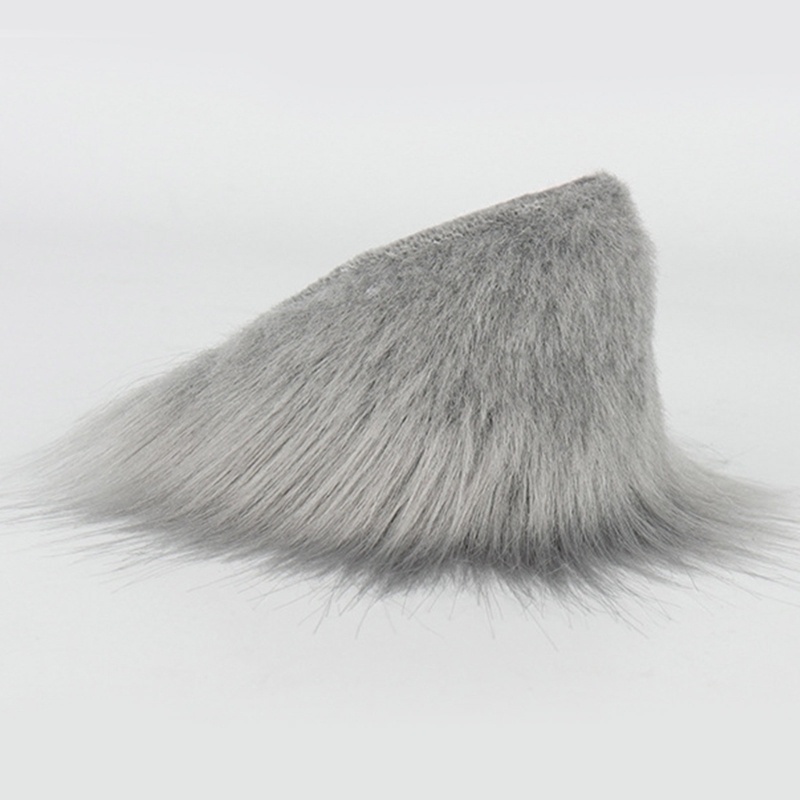 Kẹp Tóc Hình Tai Mèo Phối Lông Phong Cách Lolita Đáng Yêu