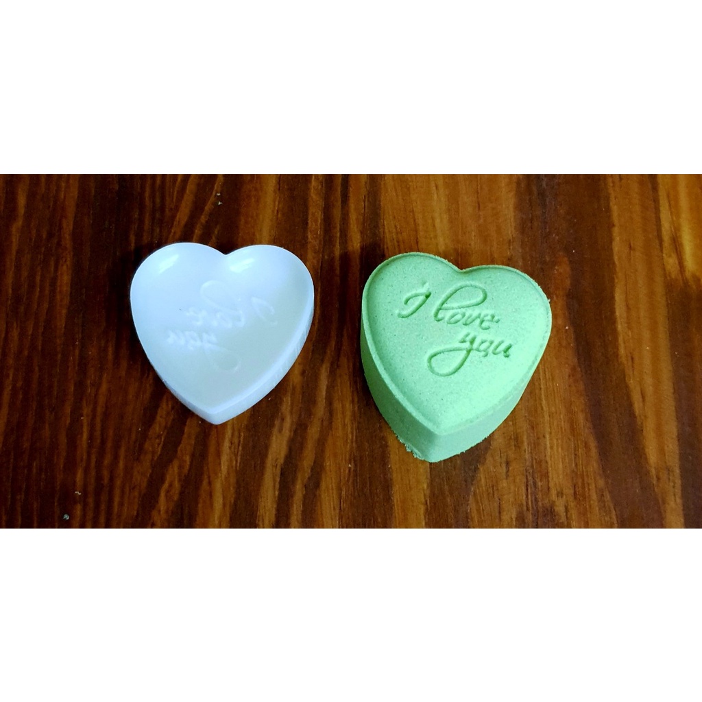 NQ35-06 - KHUÔN LÒ XO BÁNH TRUNG THU / BÁNH DỨA  HÌNH TRÁI TIM 30G 4 MẶT