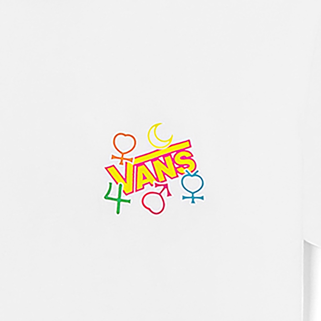 Áo Thun Ngắn Tay In Chữ VANS Thời Trang Áo Thun In Logo Thủy Thủ Mặt Trăng Dành Cho Nam Và Nữ