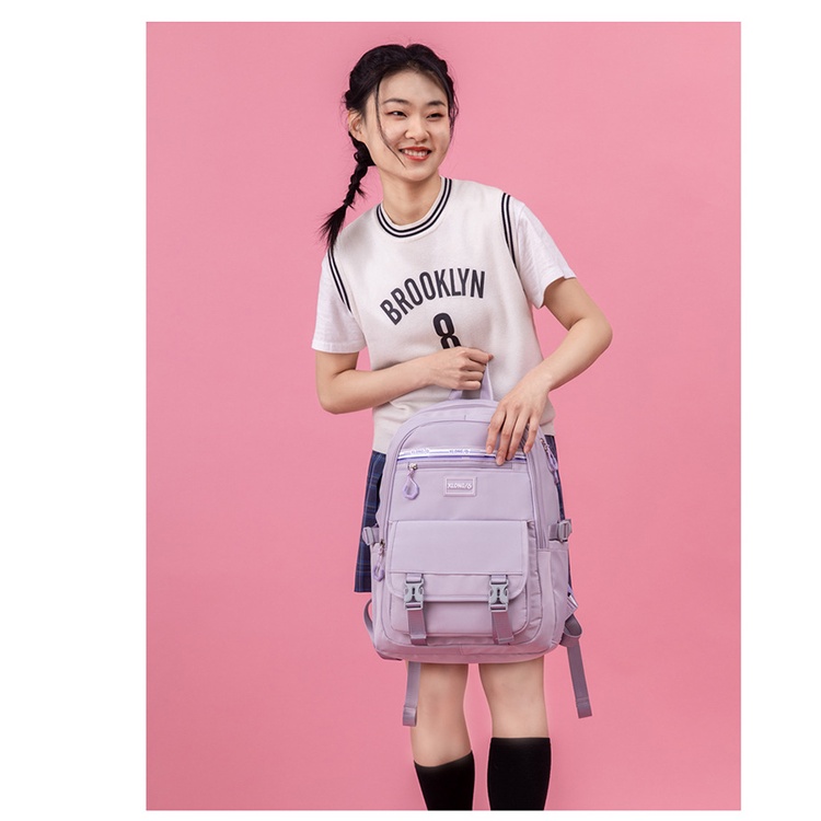 Balo ulzzang học sinh sinh viên đi học thời trang unisex nam nữ vải chống nước đựng vừa laptop nhiều ngăn 01-26