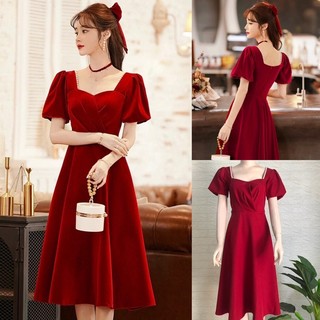 [Ảnh thật cuối] Đầm xoè vai đính hạt ngọc