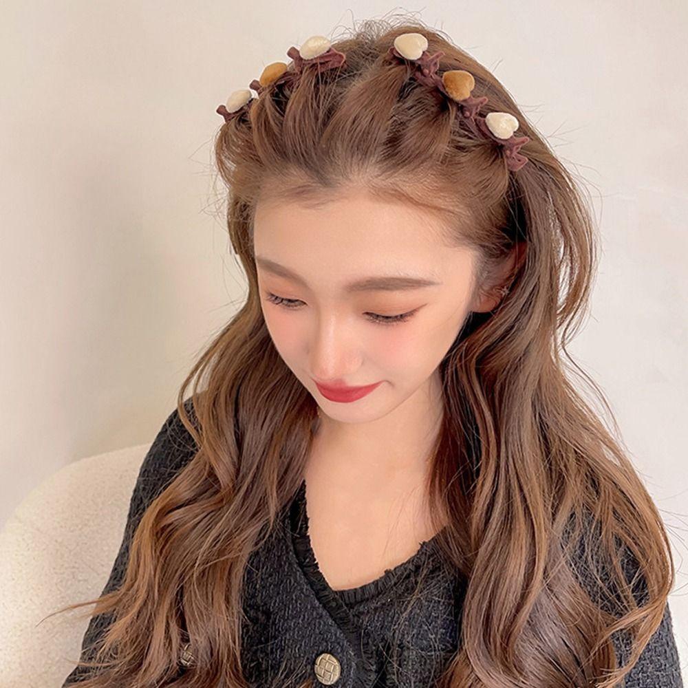 Kẹp Tóc Có Răng Mỏ Vịt Bằng Nhung Phong Cách Hàn Quốc Cho Nữ