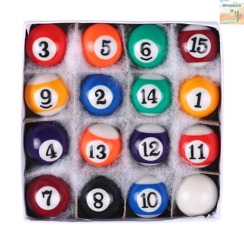 1 Bộ Bóng Bida Nhỏ Bằng Nhựa Resin Kích Thước 25MM / 38MM Cho Bé