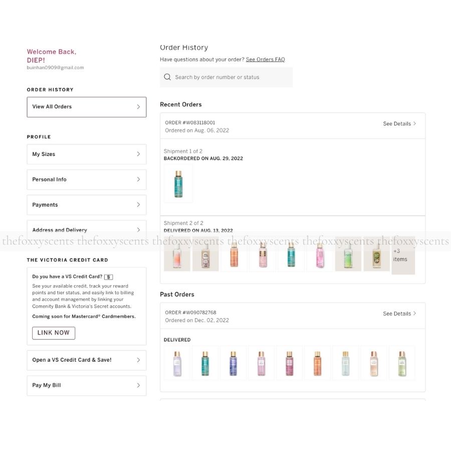 VELVET PETAL Body Mist  Chiết Chai thuỷ tinh 10ml / 30ml