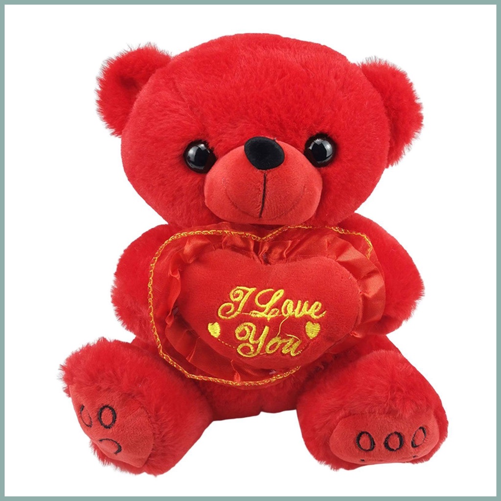 Gấu Teddy Nhồi Bông 9.84 Màu Đỏ Đáng Yêu