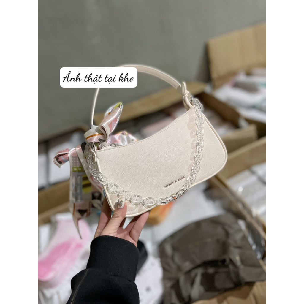 Túi kẹp nách C.KK mã 31 màu loang tặng kèm khăn lụa siêu xinh
