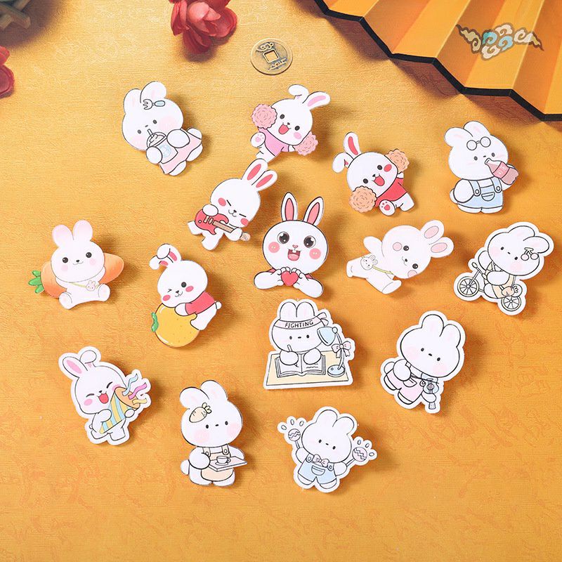 Ghim Cài Ba Lô Túi Xách Hình Gấu Thỏ