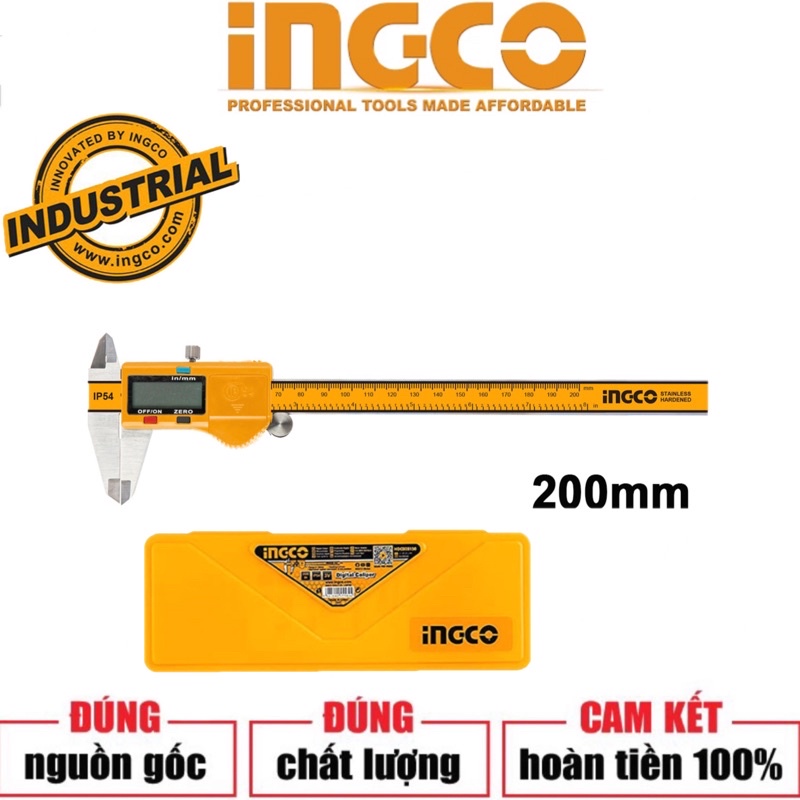 ĐỒ NGHỀ INGCO Thước cặp điện tử(0-200mm) HDCD28200