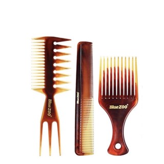 Bộ Lược Tạo Kiểu Tóc Barber ( Blue Zoo màu hổ phách).