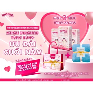 Bỉm tã dán quần MOMOTARO - MOMO DIAMOND ORGANIC S112 S64 M96 M60 L84 L54