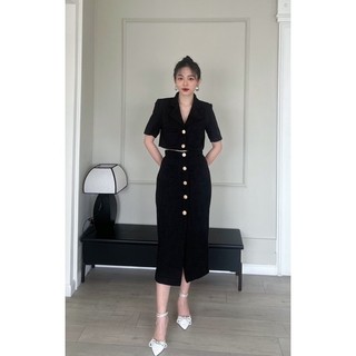 Set dạ ( áo + chân váy) Madeline sang chảnh