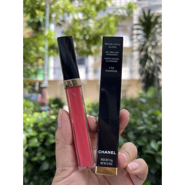 Son dưỡng có màu Cha.nel rouge coco gloss 172 tendresse 5.5g.hàng mua tại Pháp