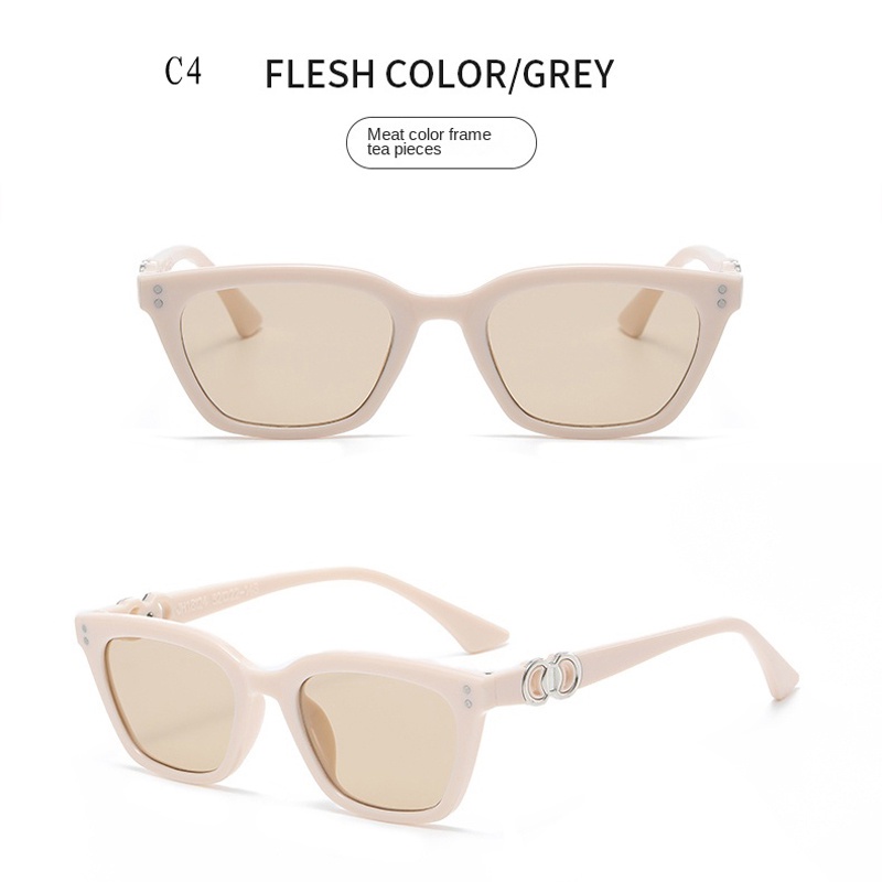 Kính Chống Nắng Gọng Vuông Nhỏ Phong Cách Hàn Quốc Cổ Điển Thời Trang Cho Nam Và Nữ