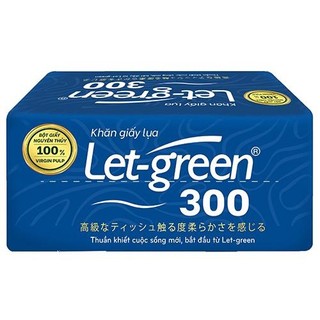Khăn giấy lụa Let-green 300 tờ
