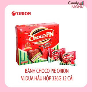 Bánh Chocopie Orion Dưa Hấu mát lạnh hộp 336g(12 cái)