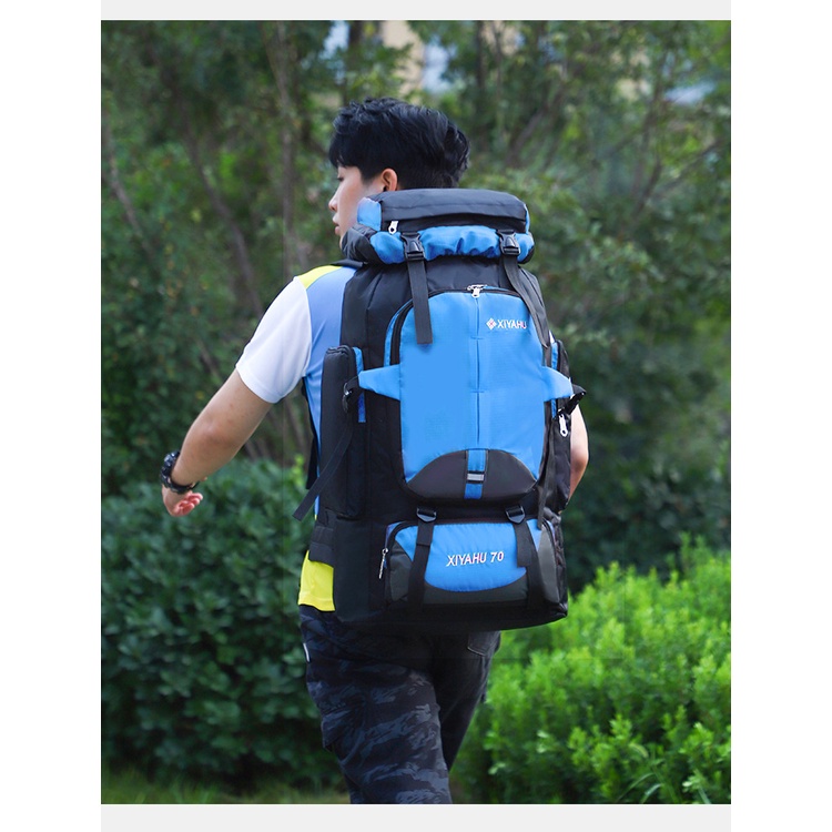 BALO THỜI TRANG DU LỊCH LEO NÚI dung tích LỚN 70 LÍT Nam Nữ, túi hành lý đường dài thích hợp đi phượt, quân đội