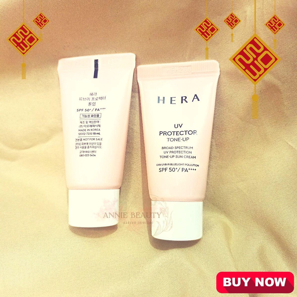 Kem chống nắng nâng tone HERA chống nắng, bụi mịn mạnh mẽ và dưỡng trắng da mặt UV PROTECTOR TONE-UP SPF50+ / PA++++