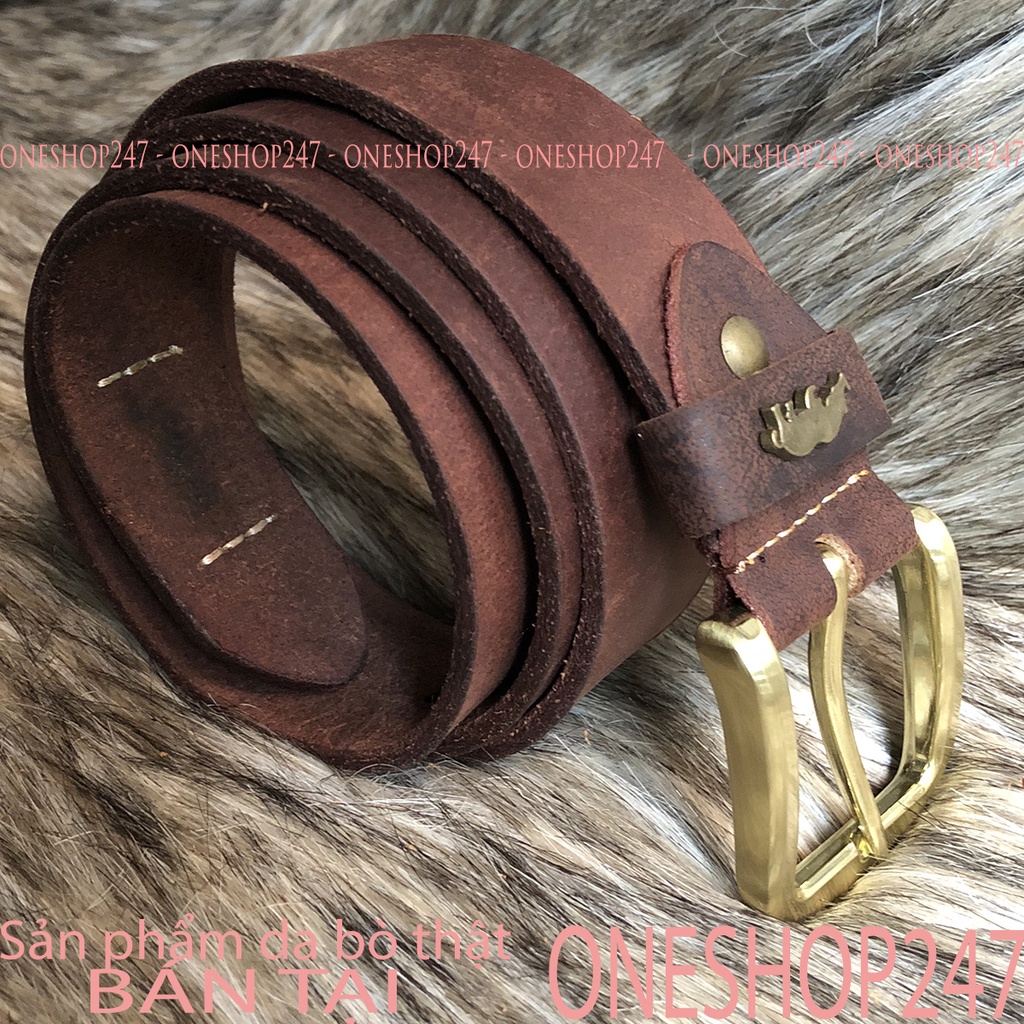 Thắt lưng nam nguyên sợi chắc chắn bền đẹp A91TL, 100% da bò thật