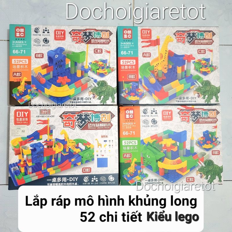 Đồ chơi hộp lắp ráp kiểu lego mô hình khủng long (mới)