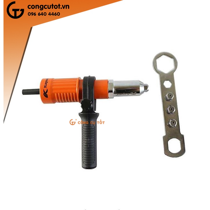 Đầu rút đinh tán inox gắn máy khoan Kapusi K-6798