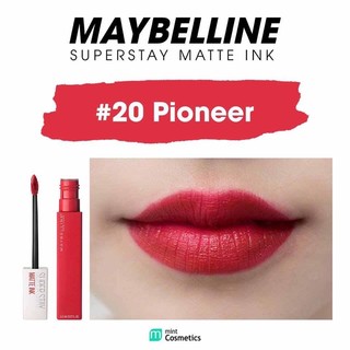 [Bill Mỹ] Son kem Maybelline Superstay Matte Ink Liquid Lipstick - Pioneer 20.