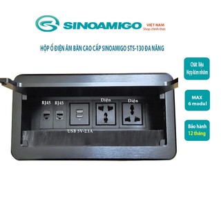 Ổ cắm điện âm bàn sinoamigo stp-130 chính hãng