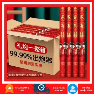 1 cây Pháo giấy đám cưới, Hoa giấy Confetti dạng xoay dùng trong tiệc, đám cưới, trang trí phụ kiện