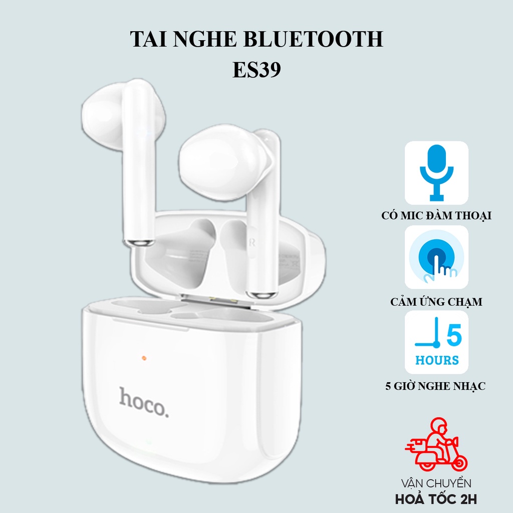 Tai nghe bluetooth không dây Hoco ES39 nghe nhạc liên tục trong 3-5 giờ, hỗ trợ đàm thoại, định vị, đổi tên