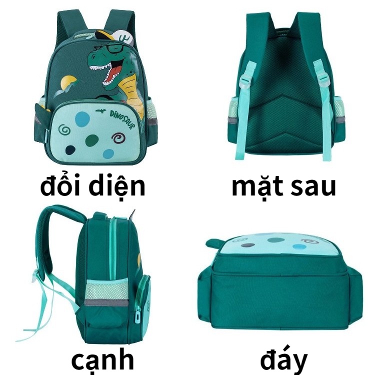 Ba Lô Đi Học Họa Tiết Khủng Long Hoạt Hình Đáng Yêu Cho Bé 5-10 Tuổi balo khủng long cho bé ba lô balo cho bé mẫu giáo balo balo khủng long cho bé