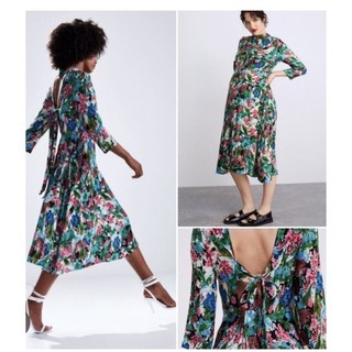 Đầm Zara Hoa Authentic sz s, new 98%