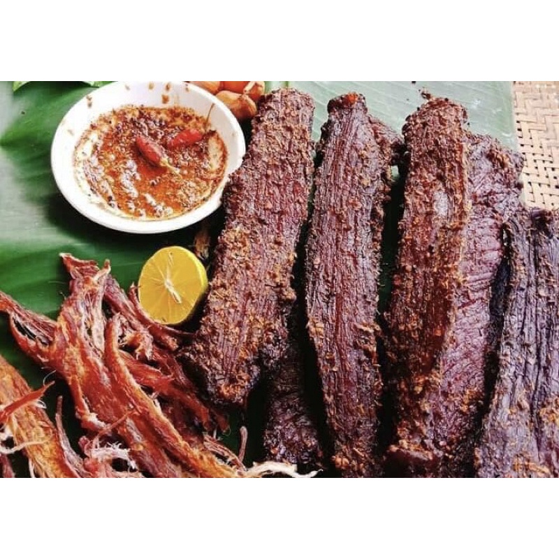 [Loại 1]Thịt Lợn, Bò, Trâu Gác Bếp Tây Bắc tặng kèm chẩm chéo cao cấp 1kg