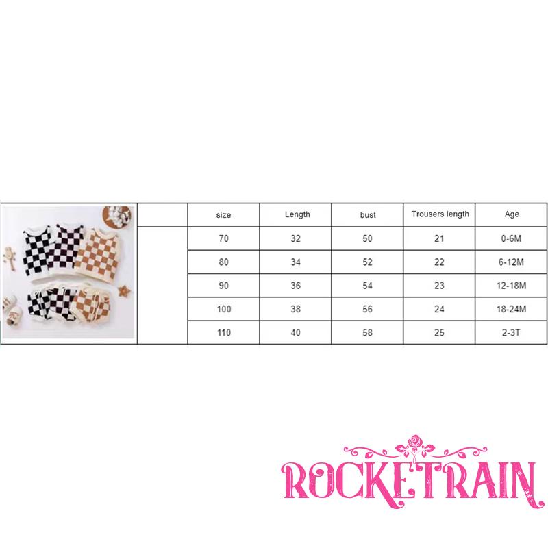 Set Áo Thun Ba Lỗ + Quần Short Lưng Thun Họa Tiết Caro Cho Bé Trai Bé Gái