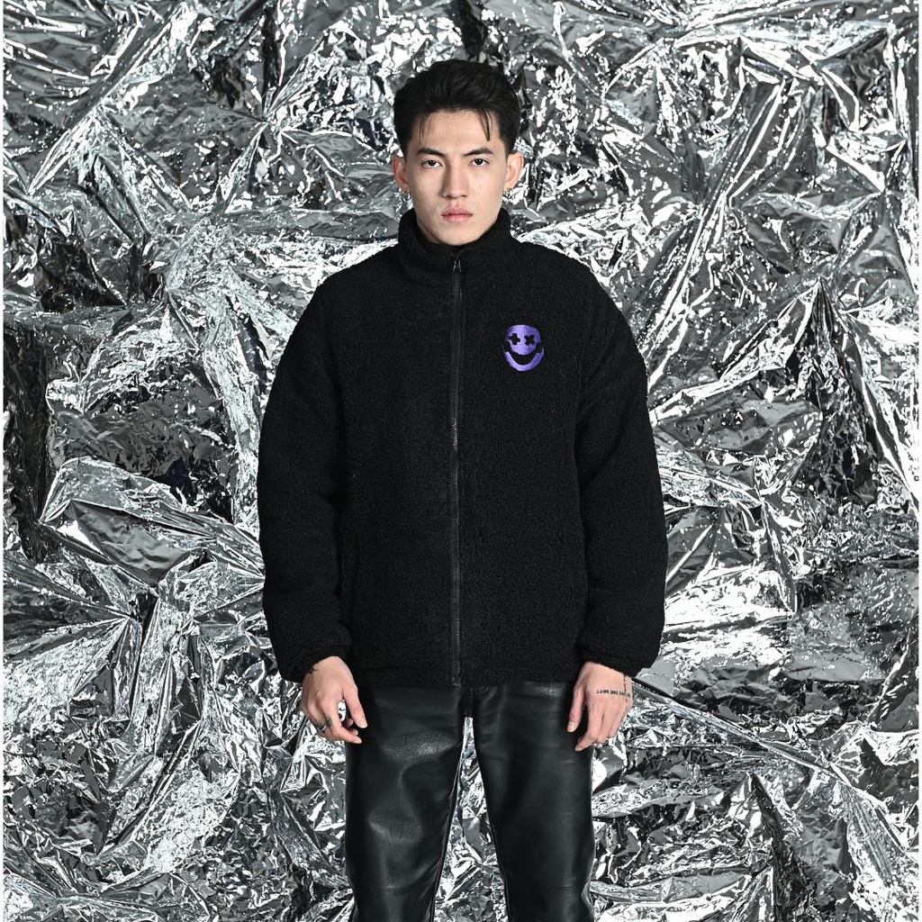 Áo khoác lông cừu local brand ClownZ Worldwide Fur Jacket, lót trần bông, unisex nam nữ form rộng