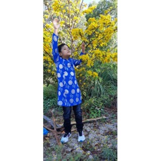 Áo dài gấm Thái Tuấn cho bé trai 7kg - 35kg ( ko kèm quần)