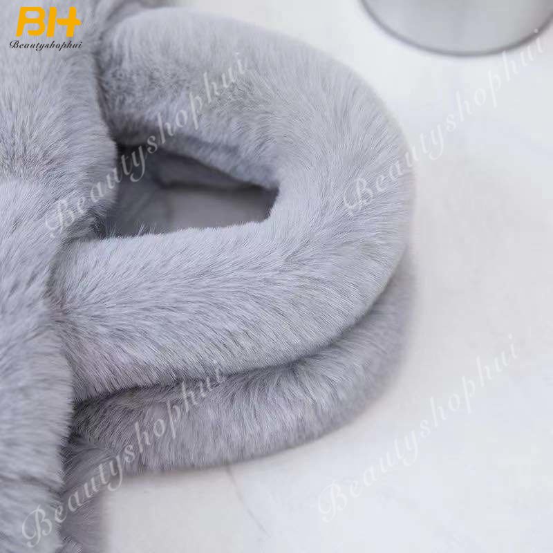 Túi Xách Giả Lông Thỏ Cỡ Lớn Thời Trang Cho Nữ