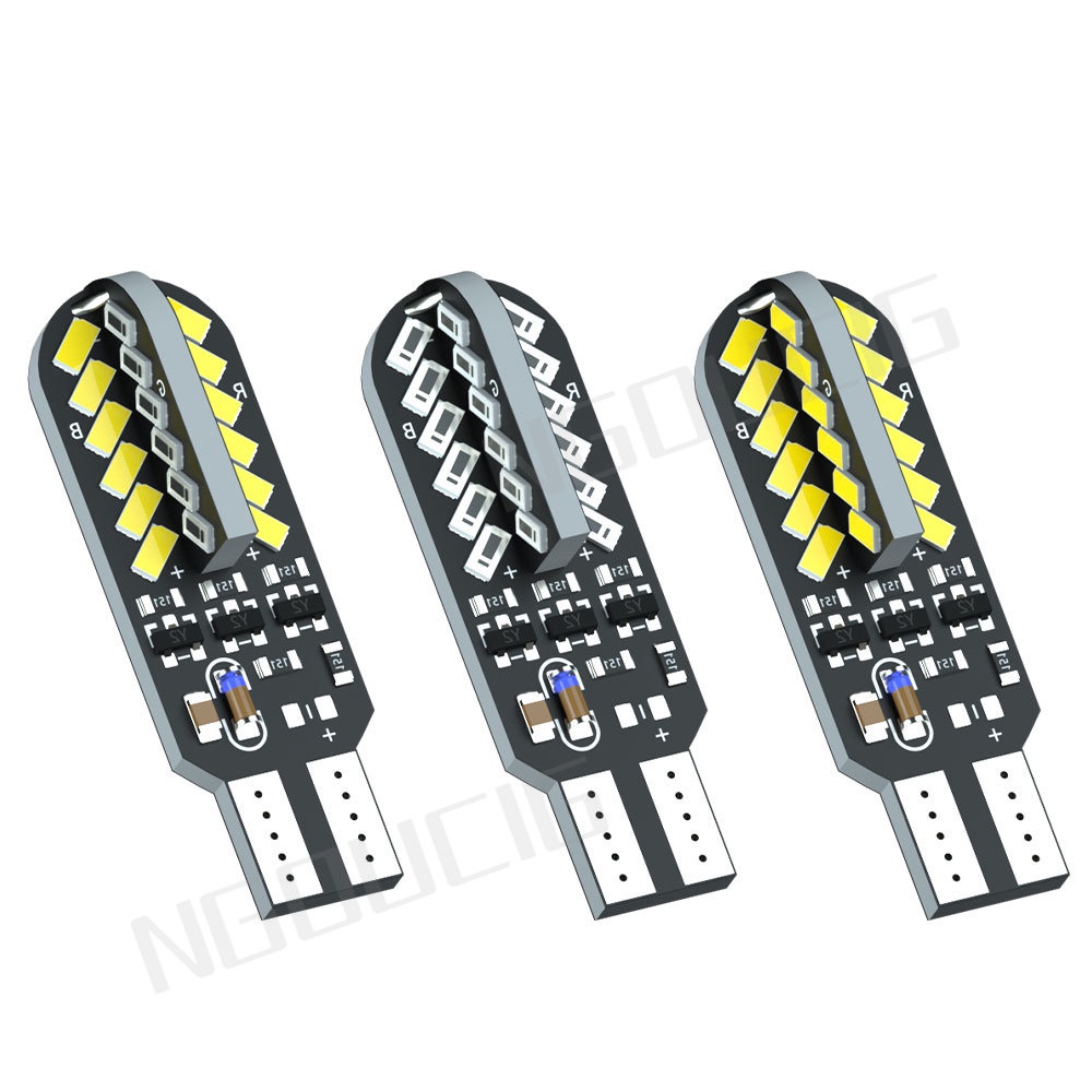Bóng Đèn LED T10 W5W Nhiều Màu Sắc 12v Dành Cho Xe Hơi Xe Máy