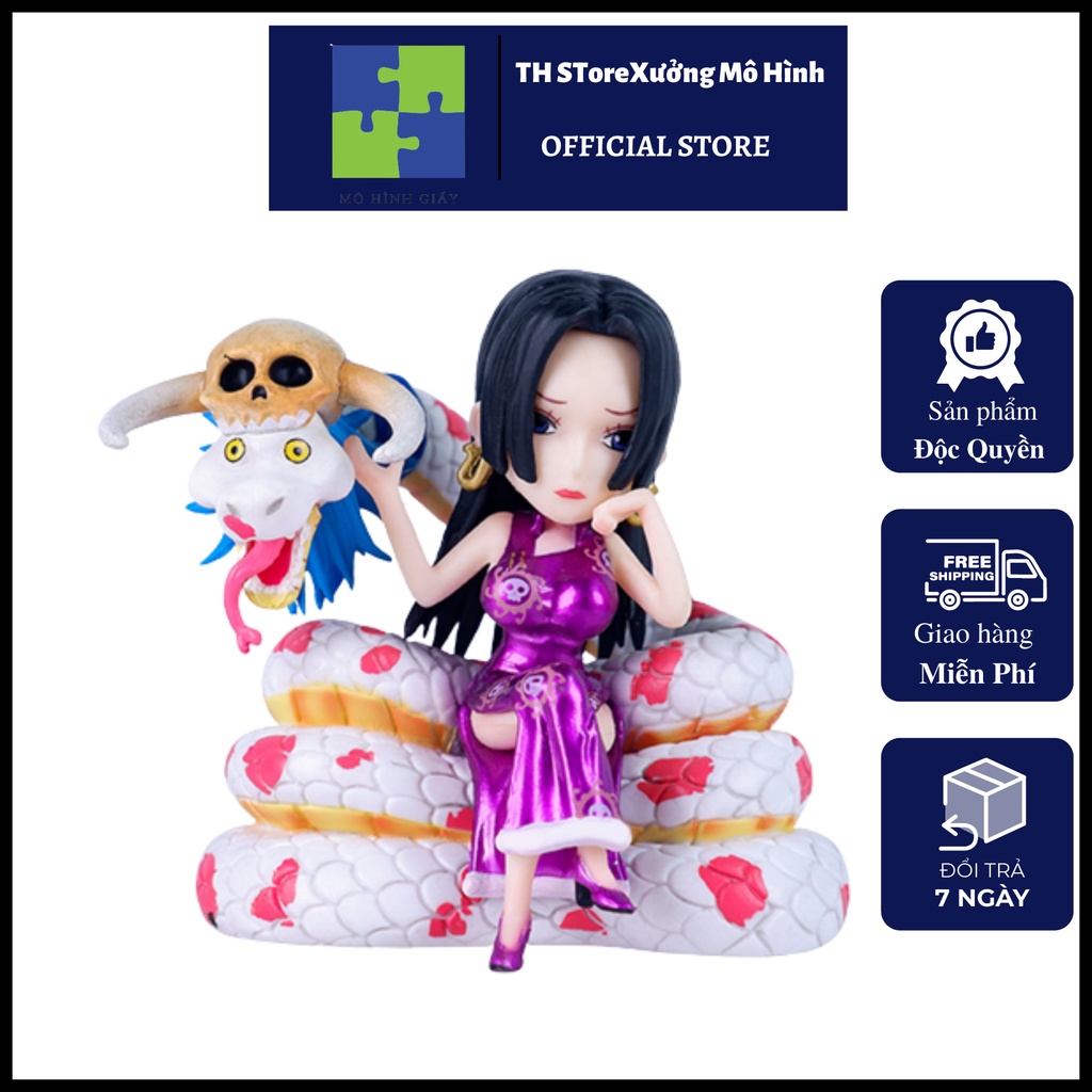 Mô hình One Piece Boa Hancock Chibi cao 8cm fullbox màu, Figure anime One Piece mới nhất