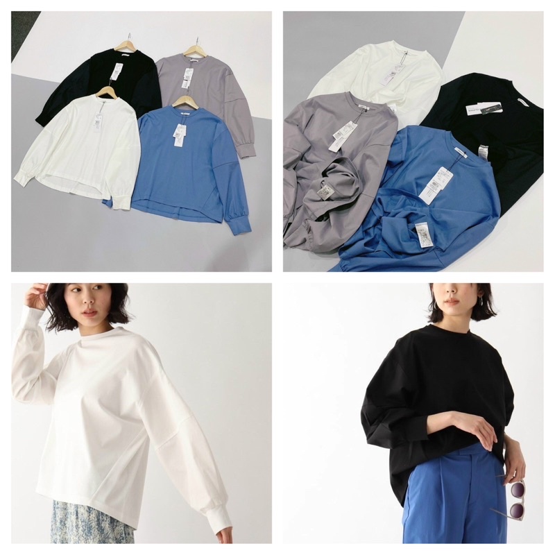 AL33 - Áo thun Opaque.Clip tay bồng xuất nhật dư xịn