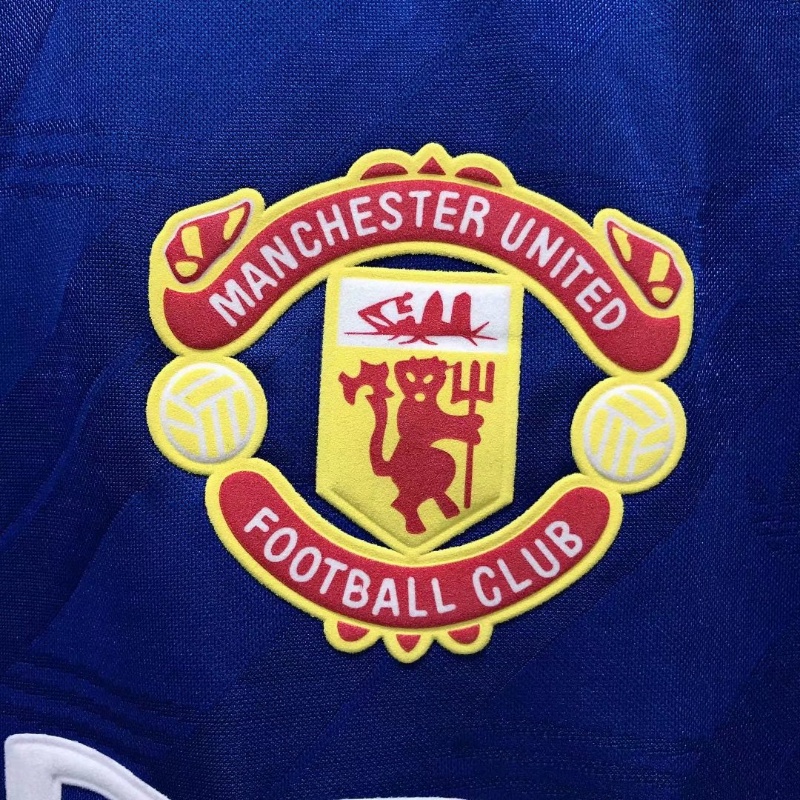 Áo Thun Đá Banh Tay Ngắn Phong Cách Vintage Manchester United Size S-XXL 86 / 88