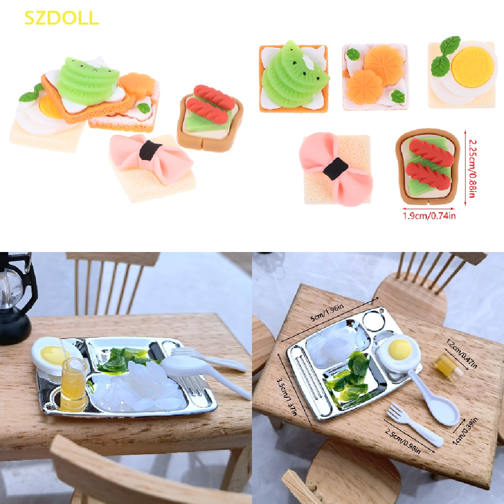 Set 1 / 5 / 10 Hũ Kẹo / Chai Rượu / Kem / Bánh Mì DIY Trang Trí Nhà Búp Bê