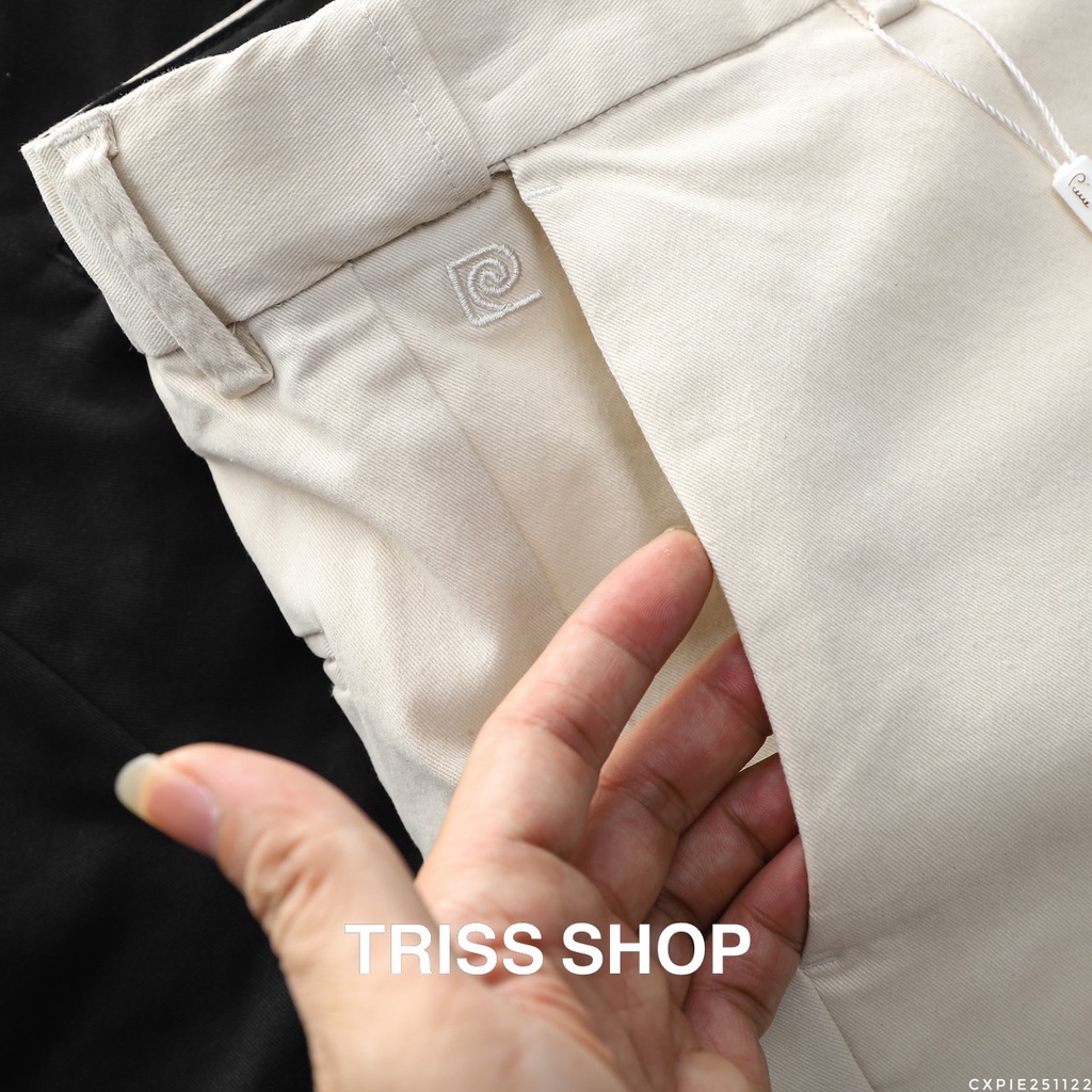 Quần Dài Kaki Nam P.Cardin Dáng Slimfit Cạp Chun Co Giãn