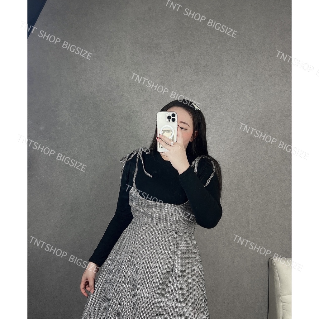 SET YẾM DẠ THẮT DÂY + ÁO TAY DÀI [TNT SHOP BIGSIZE 60KG 90KG]