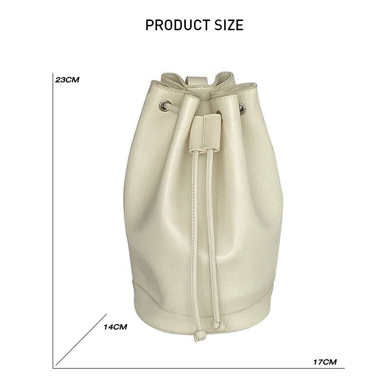 Mischa Túi Đeo Vai Da PU Màu Trơn Sức Chứa Lớn Phong Cách retro Đơn Giản Dễ Phối Đồ