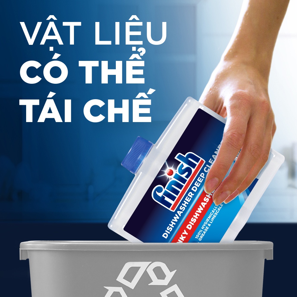 Dung Dịch Vệ Sinh Máy Rửa Bát Finish Dung Tích 250ml Hàng Chính Hãng