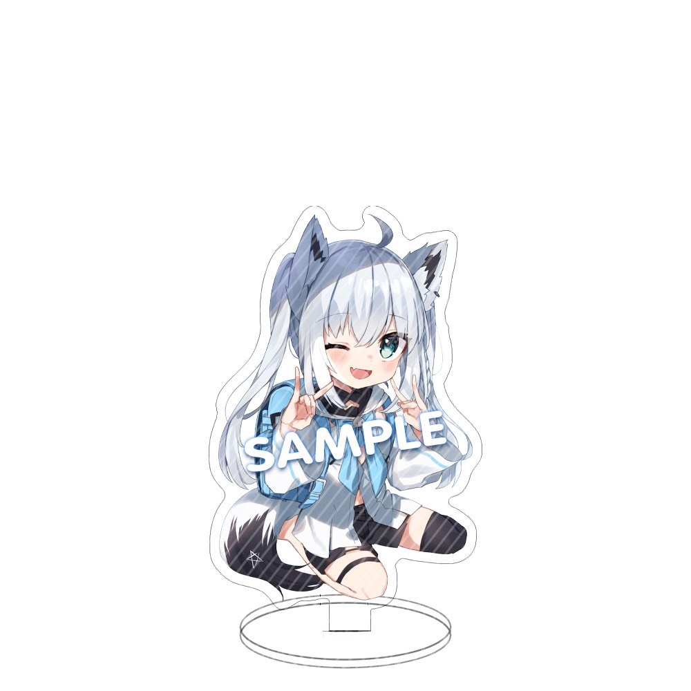 Mô hình Standee anime HOLOLIVE ver chó mèo cute tượng acrylic mica game chibi trưng bày xinh xắn