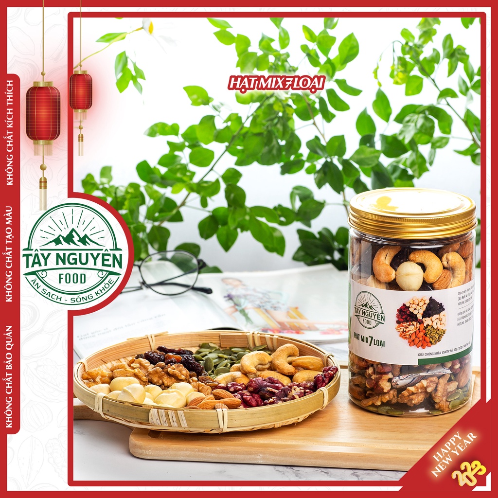 Hạt mix 7 loại siêu hạt Tây Nguyên Food - Việt Nam 500g
